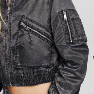 Cazadora corta effecto lavado